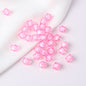Faceted Acrylic Sago Beads 8-10mm Glossy Translucent 100pcs 18