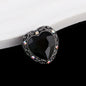 Double-Sided Heart Rhinestone Beads 22mm Alloy Encrusted 10pcs 26