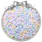 Frosted Abacus Glass Beads 3x6mm Pastel Matte Finish 70pcs 21