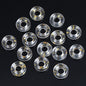 Glass Circle Spacer Beads 10mm Transparent 50pcs 19