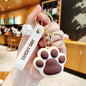 PVC Cat Claw Keychain Soft Adhesive Cute Animal Charm Vivid Colors 8