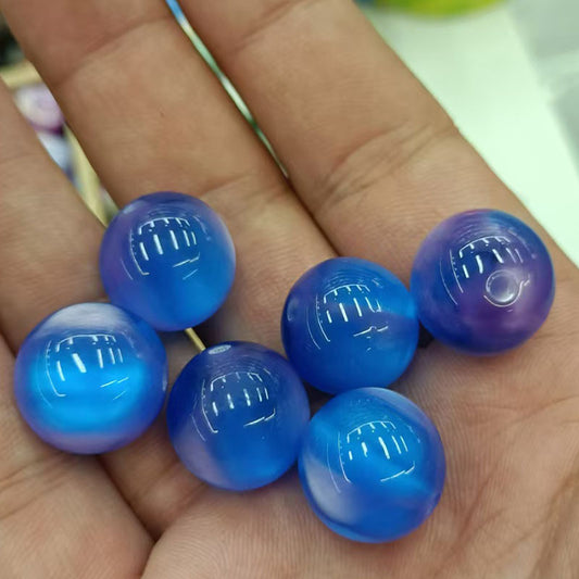 Vintage Gradient Resin Beads 10/12/16mm Swirling Galaxy Colors 20pcs 2