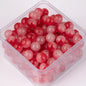 Crackle Round Glass Beads 10mm Dual Color Gradient Mix 50pcs 13