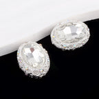 Double-Sided Heart Rhinestone Beads 22mm Alloy Encrusted 10pcs 23