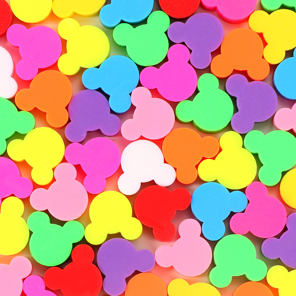 Colorful Mickey Mouse Clay Beads 10mm Polymer 100pcs