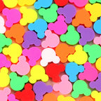 Colorful Mickey Mouse Clay Beads 10mm Polymer 100pcs