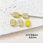 Baking Painted Potato Chips Card Metal Beads 2mm Hole 20pcs 18