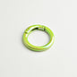 Alloy Iridescent Plating Spring Key Rings 20mm and 25mm 10pcs 13