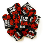 Silicone 3D Focal Beads Red Shrimp With Cheeky Phrase 20Pcs 4