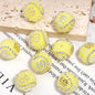 Dollar Bill Ball Rhinestone Beads 19mm Clustered Stones 5pcs 11