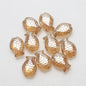 Electroplated Small Fish Glass Beads 10x14mm Translucent 30pcs 12