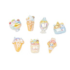 Ice Cream Dessert Resin Beads Glossy Iridescent Pastel 20pcs 5