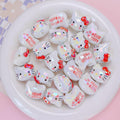 UV Plating Hello Kitty Acrylic Beads 20x22.5x17mm Glossy 5pcs 6