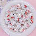 UV Plating Hello Kitty Acrylic Beads 20x22.5x17mm Glossy 5pcs 6