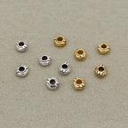 Alloy Flower Spacer Beads 6mm Tibetan Style 100pcs 6