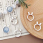 Bunny Ear Metal Beads Frame 17mm Polished Zinc Alloy 30pcs 2