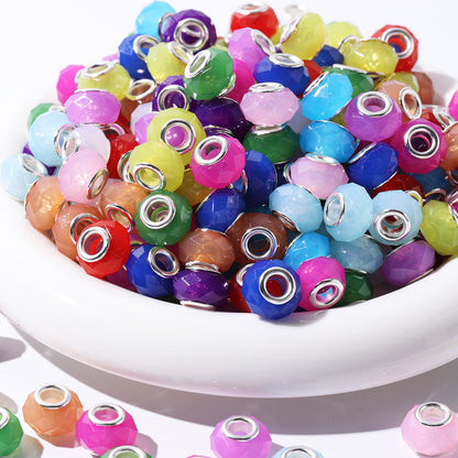 Acrylic Faceted Spacer Beads 9*14mm Jelly Colored 100pcs 2