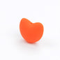 Heart Shaped Silicone Beads 21x30mm Soft Matte Finish 20pcs 10