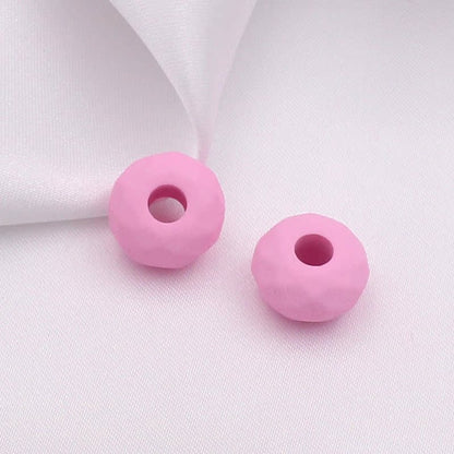 Acrylic Faceted Spacer Beads 14mm Rubberized Finish 40pcs 11