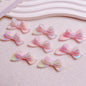 Glow In The Dark Bow Acrylic Beads 20x46mm Double Color Plating 5pcs 9