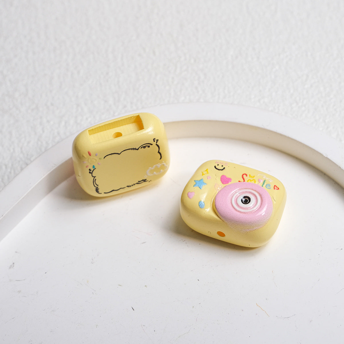 Polaroid Square Acrylic Beads 25mm Mini Camera Designs 10pcs 19