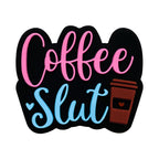 Silicone Focal Beads Coffee Coffee Slut Lettering Cup Icon 20pcs 6