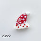 Hand Painted 3D Christmas Lampwork Glass Beads Snowman Santa Motifs 1pc 18
