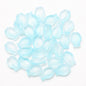 Electroplated Small Fish Glass Beads 10x14mm Translucent 30pcs 31