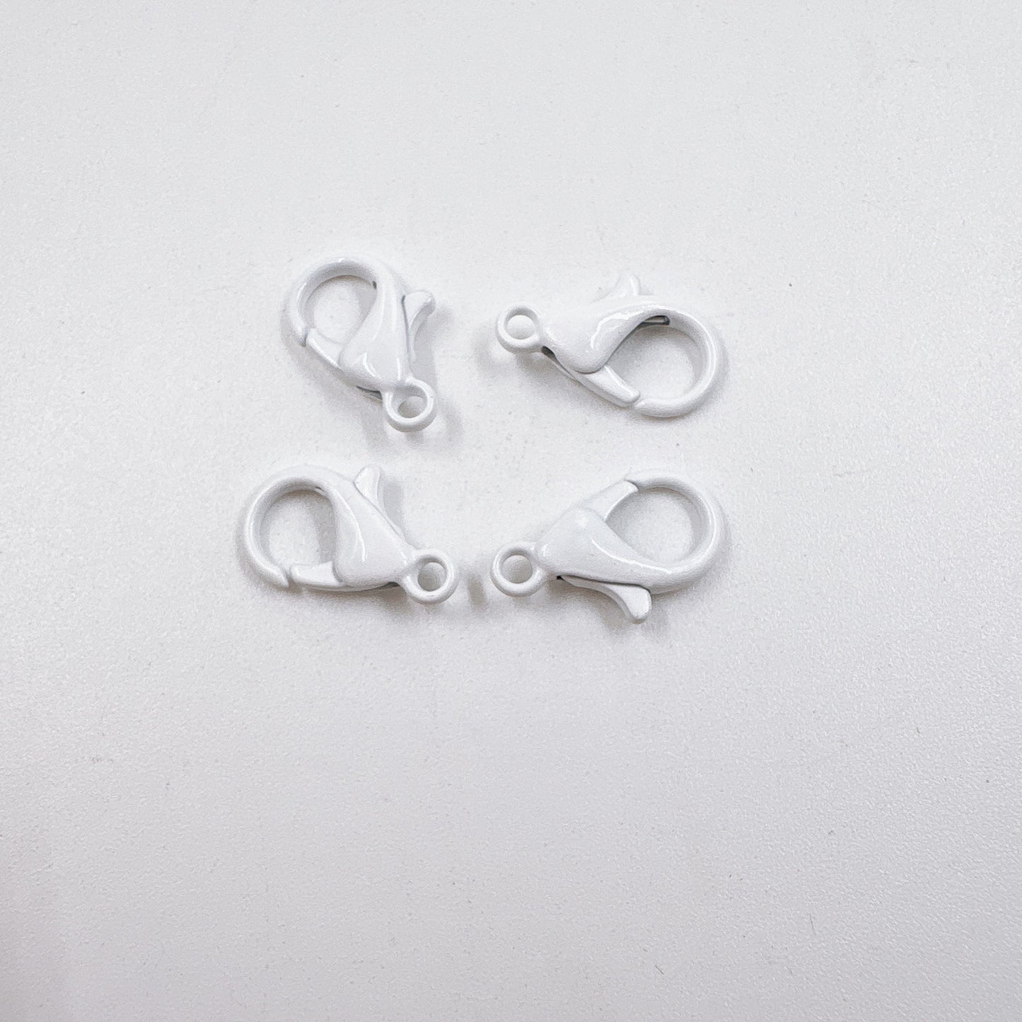 Zinc Alloy Lobster Clasp Keychain Findings 12mm Baking Painted 100pcs 19