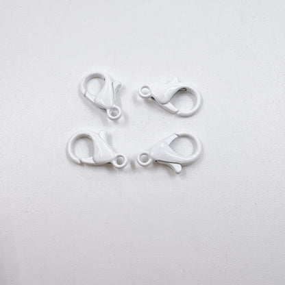 Zinc Alloy Lobster Clasp Keychain Findings 12mm Baking Painted 100pcs 19
