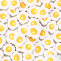 Flower Clay Beads 9mm Fried Egg Design Polymer 100pcs 6