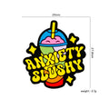 Silicone Focal Beads Milk Tea Cup With Anxiety Slushy Lettering 20pcs 2
