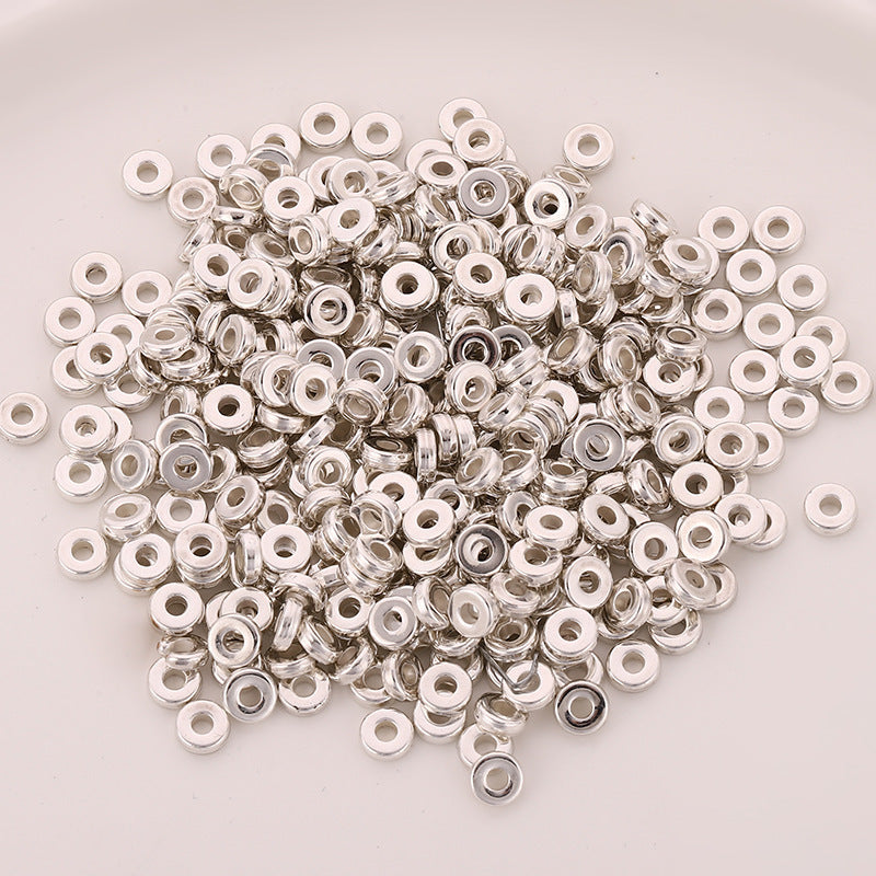 Plating Spacer Acrylic Beads 6mm CCB Plastic Metallic Mixed 200pcs 2