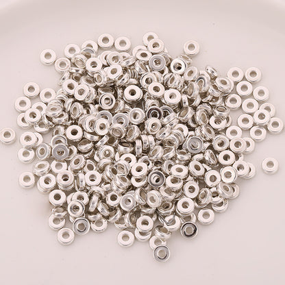 Plating Spacer Acrylic Beads 6mm CCB Plastic Metallic Mixed 200pcs 2
