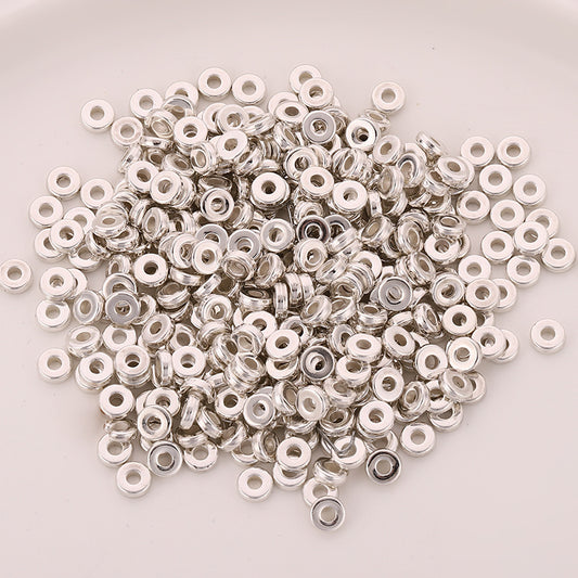 Plating Spacer Acrylic Beads 6mm CCB Plastic Metallic Mixed 200pcs 2