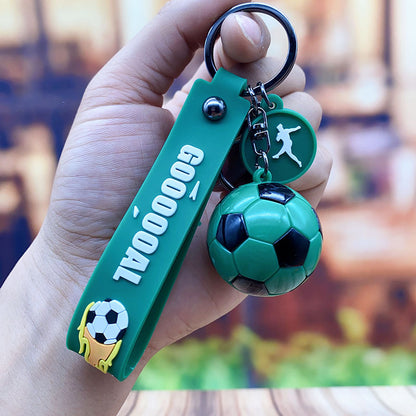 Acrylic World Cup Football Keychain Mini Soccer Ball Colorful Design 11