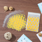 Self Adhesive OPP Bags Full Heart Pattern 8x10+3cm 200pcs 2