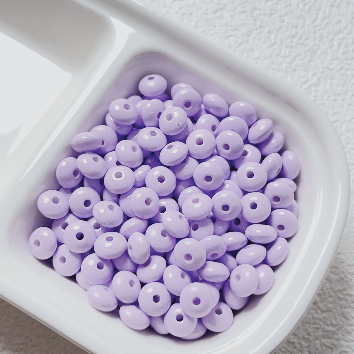 Acrylic Spacer Beads 8mm Colorful Baking Painted 30pcs 10