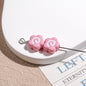 Painted Fish Cake Acrylic Beads 10mm Glossy Swirl Mixed Colors 50pcs 12
