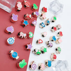 Enamel CCB Plastic Acrylic Beads 9-15mm Large Hole Playful Shapes 40pcs 4