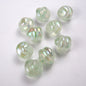 UV Plating Twisted Acrylic Beads 17mm Glitter Powder 50pcs 4