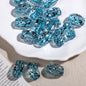 Transparent Rectangular Acrylic Beads 20mm Dyed Core Splash Ink 50pcs 9