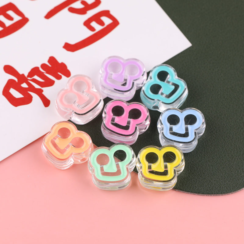 Transparent Enamel Lollipop Series Acrylic Beads 20-30mm Playful Mixed 20pcs 9