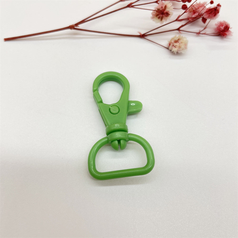 Colorful Plastic Swivel Snap Hook Keychain Clasps 40mm 20pcs 8