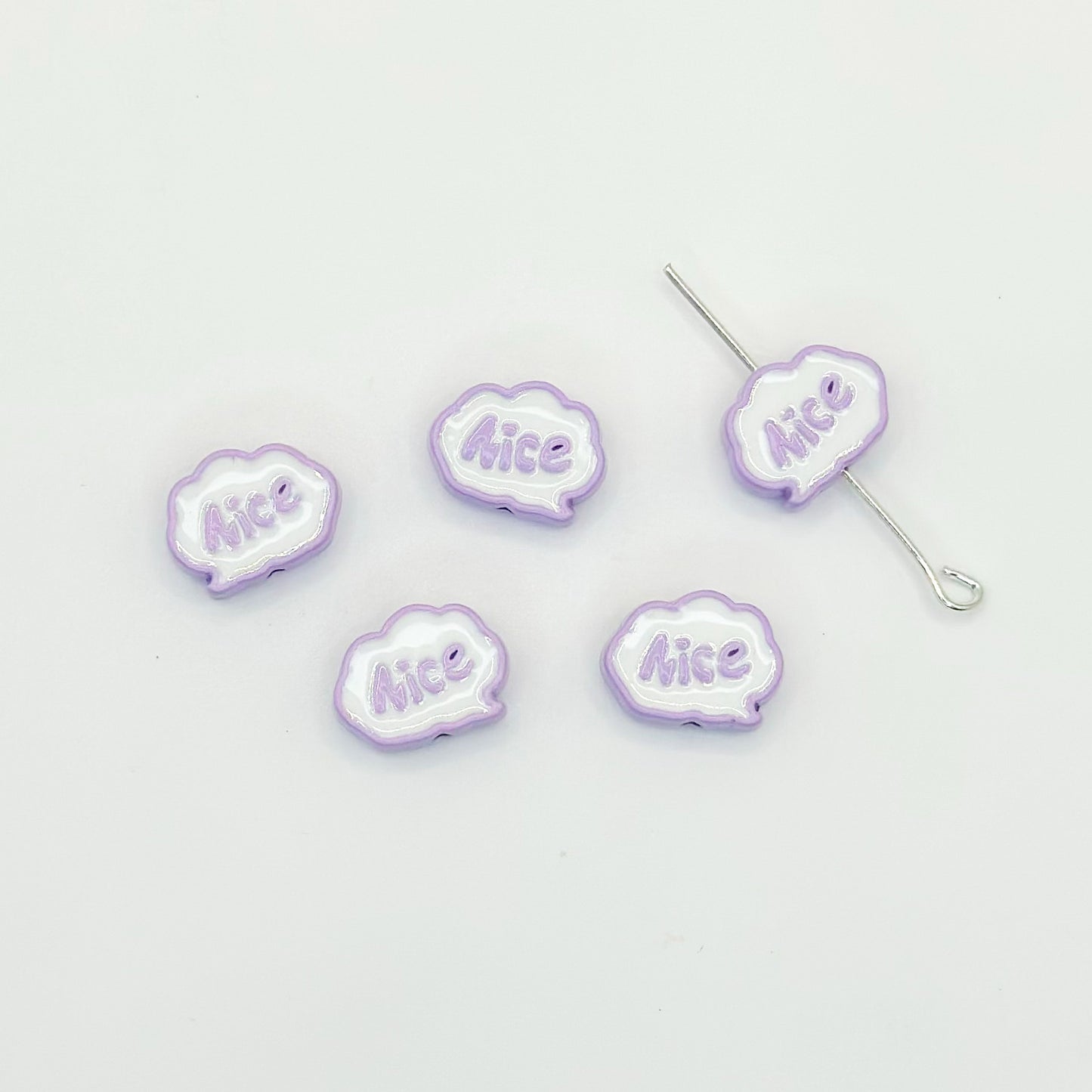 Frame Metal Beads 9x12mm Baking Painted Enamel Alloy 10pcs 14