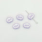 Frame Metal Beads 9x12mm Baking Painted Enamel Alloy 10pcs 14