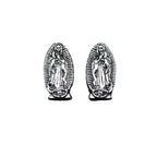 Virgin Mary Metal Beads 13mm 19mm Detailed Silver Tone 100pcs 5