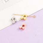 Stainless Steel Note Shaped Metal Beads 13mm Polished Finish 10pcs