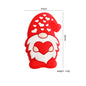 Silicone Focal Beads Santa Claus Holding Heart 20pcs