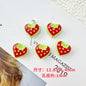 Star and Strawberry Heart Metal Beads Glossy Painted Colorful 10pcs 20